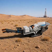 Concasseur à mâchoires mobile sur chenilles DONGMENG 200tph avec moteur diesel et entraînement hydraulique pour utilisation dans l'exploitation minière