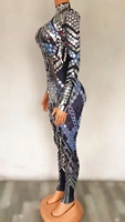 Combinaison scintillante pour femmes, justaucorps de danse élégant, vêtements de Performance de scène pour femmes, Sexy, Club, fête, moulante, combinaison une pièce