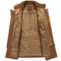Manteau Long d'Hiver en Laine de Haute Qualité pour Hommes