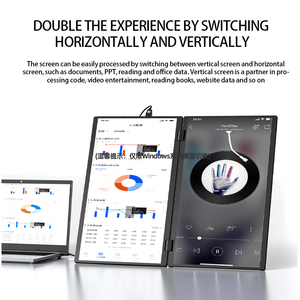 Eimio nhà phân phối 15.6 "60Hz 2.5K đôi màn hình hiển thị máy tính xách tay dual-màn hình di động màn hình cho máy tính xách tay với điều chỉnh - Product Image 2