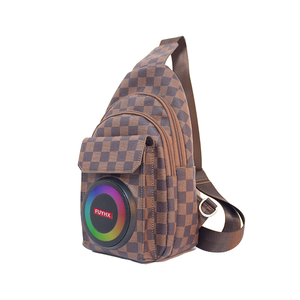 CH-M804 2 pouces 10W 2500mAh Rechargeable Portable pour haut-parleur Bluetooth bleu pour la fête de la musique USB TF FM avec sac à dos Design - Product Image 4