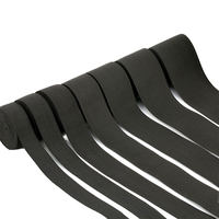 Vente en gros de bande élastique en tricot plat en 15mm 20mm 25mm 30mm 40mm et 50mm noir et blanc