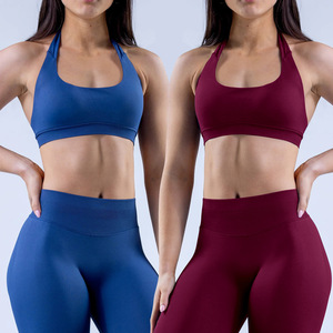 Conjunto Deportivo Personalizado para Mujer, de Alta Elasticidad, Sin Costuras, Ajustado, de Secado Rápido, Espalda Descubierta, <span class=keywords><strong>Ropa</strong></span> Deportiva Femenina - Product Image 1
