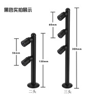 Mini projecteur LED orientable à angle réglable en aluminium pour vitrine de bijoux, montres, lunettes, présentoir de vente au détail et exposition