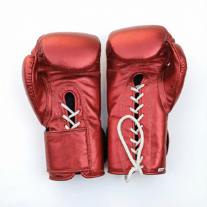Gants de boxe en cuir véritable avec logo personnalisé OEM, 10oz, 12oz, 14oz, 16oz, gants d'entraînement et de sparring, vente en gros MMA Muay Thai - Product Image 1