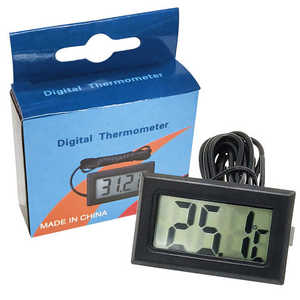 Kỹ thuật số Aquarium tủ lạnh tủ đông nhiệt độ nướ<span class=keywords><strong>c</strong></span> Meter Nhiệt kế Celsius Fahrenheit hiển thị tùy chỉnh OEM nhựa Pin - Product Image 5