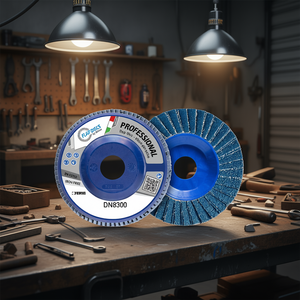 Disque à lamelles professionnel Fervi DN8300, disque abrasif sans fer, fabriqué en Italie - Product Image 2