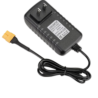 Câble de chargeur de batterie au lithium polymère LanLin portable et durable, type assemblé, 20AWG XT60 AC DC 12V3A, adaptateur secteur (plastique)
