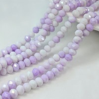 Perles Rondelles Facettées en Cristal de 8 mm pour la Fabrication de Bracelets, Couleurs Pastel Lactées, pour la Création de Bijoux DIY, Vente en Gros Direct Usine