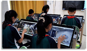 Escritorio Eléctrico Metálico para Estudiantes con Diseño de Altura Ajustable, Plataforma Experimental de Simulación <span class=keywords><strong>Virtual</strong></span>-R - Product Image 2