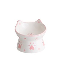 Hot Selling Nieuwe Creatieve 3d Schattige Kat Vorm Keramische Kom Custom Logo Handgemaakt Huisdier Kom Hond Kattenvoer Waterbak Huisdier Leverancier Oem