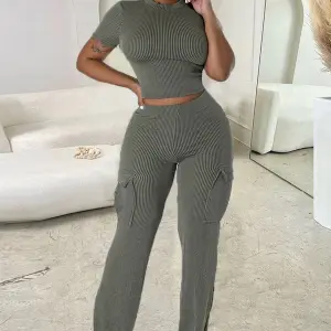 Nouveau femmes veste couleur unie culture Sexy ouvert umbilium mode décontracté poche Slim Fit pantalon ensemble 2 pièces ensemble femmes 2023