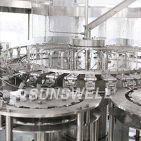 Ligne de production de jus de fruits, machine de mise en bouteille, de remplissage, de bouchage et d'étiquetage de jus