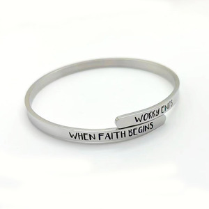 Sisters In Christ Stainless Steel <b>Bangle</b> <b>Engraved</b> Gift For Women Unisex Jewelry Bracelet - Product Image 4