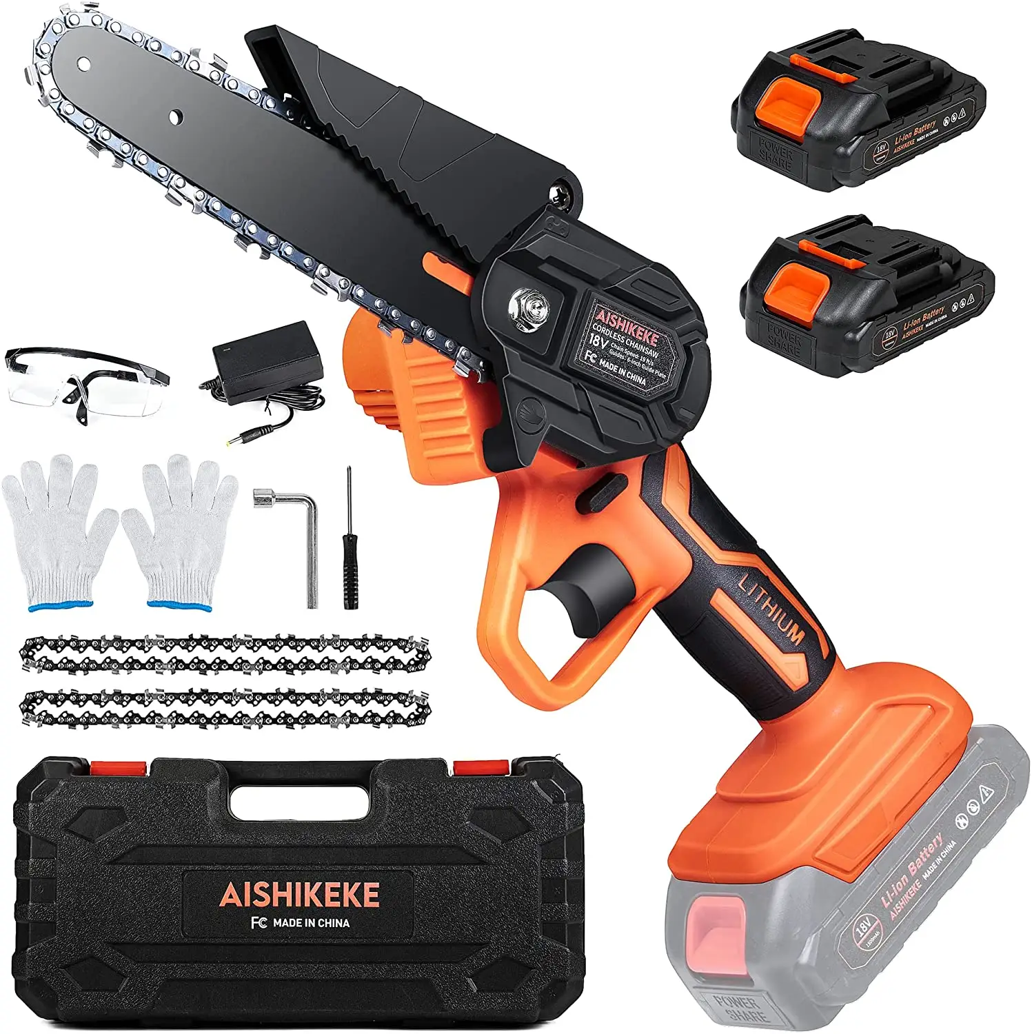 Mini Chainsaw 6 Inch Cordless 2023 Upgraded, Super Lightweight and Powerful Handheld Mini Chain Saw for Wood Cutting Tree Trimmi