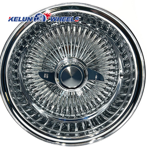 zenith Styles 14x7 5*114.3 Rims White Wall Tire Chrome Rims <b>Spoke</b> Wire <b>Wheels</b> - Product Image 4