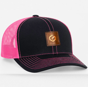 หมวกทรักเกอร์6แผงอุปกรณ์กอล์ฟออกแบบโลโก้ได้ตามต้องการแผ่นหนังติดโลโก้แบบแบนสำหรับขี่จักรยานชายหาดกลางแจ้ง - Product Image 3