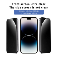 Protection d'écran en verre trempé anti-espion 9H à couverture intégrale pour iPhone XR 11 12 13 14 15 16 17 Pro Max