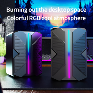 AMZ vendita calda USB 2.0 52mm filo di controllo altoparlanti da gioco colorato illuminazione di respirazione con armadietto di plastica per la festa di casa - Product Image 2