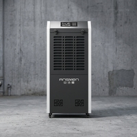 Déshumidificateur industriel Ansmen 156 L/jour avec affichage numérique et minuterie 220V pour l'élimination de l'humidité des sous-sols et des usines