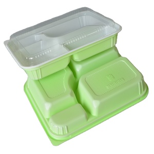 Portable Disposable Plastic Bento Lunch Box for Sushi Noodles <strong>Potato</strong> Chips Baby Food Takeaway <strong>Containers</strong> - Product Image 2