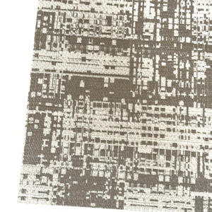 100% polyester thoáng khí đồng bằng Jacquard sofa bọc vải không thấm nước nổi dệt 300D + 10S sợi nhuộm xương cá - Product Image 4