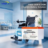Batterie de mobilité électrique Grade A LFP Cell 12V300AH Plug and Play, longue durée de vie, pour tricycle électrique, scooter, MSDS UN38.3 CE
