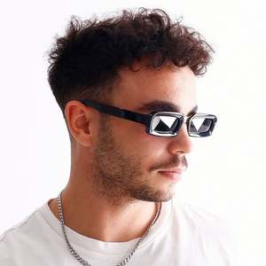 Gafas de Sol Cuadradas de Acetato para Mujer, con Logotipo Personalizado, Alta Calidad, Moda 2025, UV400, Montura Pequeña, Rectangulares, Polarizadas, para Hombre - Product Image 2