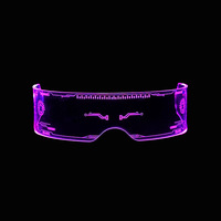 Lunettes LED transfrontalières en stock, lunettes clignotantes ciel étoilé, lunettes lumineuses pour soirées rave et fêtes