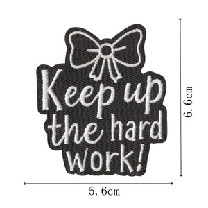 Patchs brodés inspirants avec citations positives, thermocollants, pour loisirs créatifs, 'Soyez gentil, vous êtes aimé', pour vêtements et chapeaux - Product Image 5