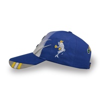 Amerikaanse Baseballpet Groothandel 100% Polyester 3d Borduurwerk Gradiënt Blauwe Mode Baseballpet