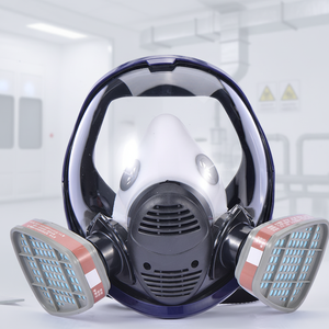 <span class=keywords><strong>Masque</strong></span> respiratoire intégral en silicone pour la peinture, la pulvérisation de pesticides chimiques, la protection industrielle - Product Image 1