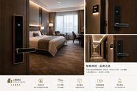 Sistema de Cerraduras para Hotel de Acero 304 T5577 con Software de Gestión Gratuito y SDK Incluido, Económico |   Estructura de 5 Pernos Anti-Robo |