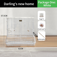 Petite cage à oiseaux pour perruches, perroquets, agapornis, perruchons, pinsons, canaris, cage en métal pour perroquets pour la maison, cages de reproduction pour perruches