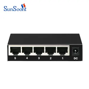 New type 5 port 4 port 10/100Mbps network switch ethernet switch unmanagerment switch support 5V 500ma