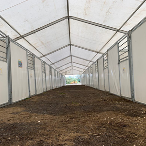 Kandang Kuda Portabel yang Dapat Disesuaikan, Kandang Sementara dengan Pintu Panel HDPE dan Atap Pelindung - Product Image 5