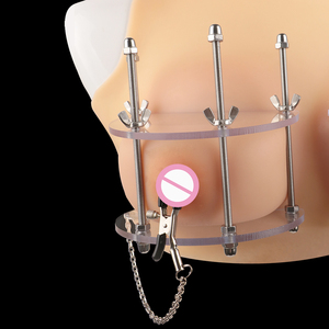FAAK Bra pengikat payudara pelat akrilik bening dengan Lingerie <span class=keywords><strong>Harness</strong></span> dada rantai logam dapat diatur - Product Image 3