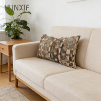 Housse de coussin sur mesure en peluche douce, élégante et luxueuse, patchwork imprimé animal, carrée, pour la décoration du canapé