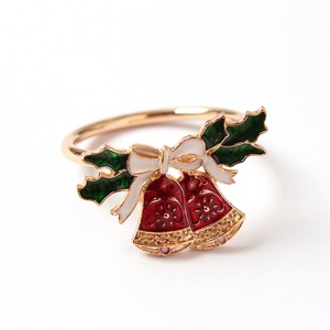 Porte-serviette en alliage d'or pour mariage fête de Noël festival bonhomme de neige wapiti cloche arbre noël feuilles d'or étoiles pour - Product Image 3