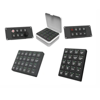 Panneau de clavier programmable CANbus DL-KB08Q, 8 touches, rétroéclairé, pour équipements d'ingénierie et d'assainissement DL-KB08Q