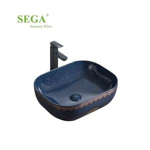 Comptoir <span class=keywords><strong>noir</strong></span> mat en céramique bassin d'art dessus de table art lavabo à la <span class=keywords><strong>main</strong></span> en céramique art vanité bassin - Product Image 4