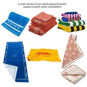 <span class=keywords><strong>Serviette</strong></span> de sport de qualité supérieure en tissu éponge teint en fil Jacquard <span class=keywords><strong>Serviette</strong></span> de sport en coton noir avec logo personnalisé - Product Image 4