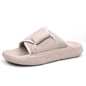 Sandalias de Verano para Hombre, Suela Gruesa, Base Suave Antideslizante, Punta Abierta, Suela de Goma, Entresuela de EVA, Forro de Poliéster, Color Sólido - Product Image 5