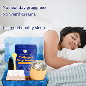 Kit de marque privée vitamines naturelles collagène poudre de sommeil soutien avec mélatonine poudre de sommeil réparatrice collagène protéine beauté - Product Image 2