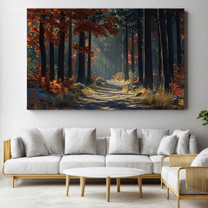 Murali in tela: opere <span class=keywords><strong>d</strong></span>'arte Decorative per la stampa di paesaggi forestali autunnali adatte per la decorazione domestica come regali - Product Image 2