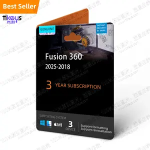 24/7 Online License Fusion 360 3 Year Subscription 2025/2024/2023/2022 Mac/PC AutoCAD Drafting Drawing Tool Software