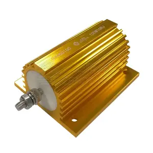 100 W 100 R Dynamischer Gold-Aluminium-Strommetall-Schale-Hülle-Widerstand