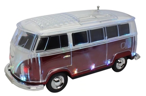 Wster WS-267BT parlante portatil altavoz BT, xe buýt xe hình dạng không dây loa, xe loa siêu trầm loa với đèn pha lê - Product Image 2