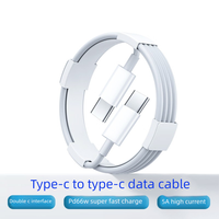 Cable de Carga Rápida USB 2.0 Tipo-C a Tipo-C, Carcasa de ABS, Revestimiento de PVC, PD 40W, para Teléfono Móvil, Auriculares, Conductor de Cobre Puro, Computadora