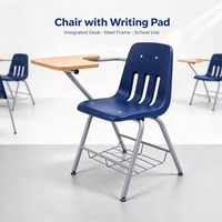 Chaises d'école modernes en gros pour les classes de collège et lycée avec porte-livres, idéales pour la lecture, l'écriture et les sessions d'étude quotidiennes